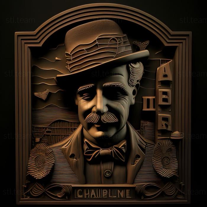 3D модель БродягаОгни большого городаЧарли Чаплин (STL)